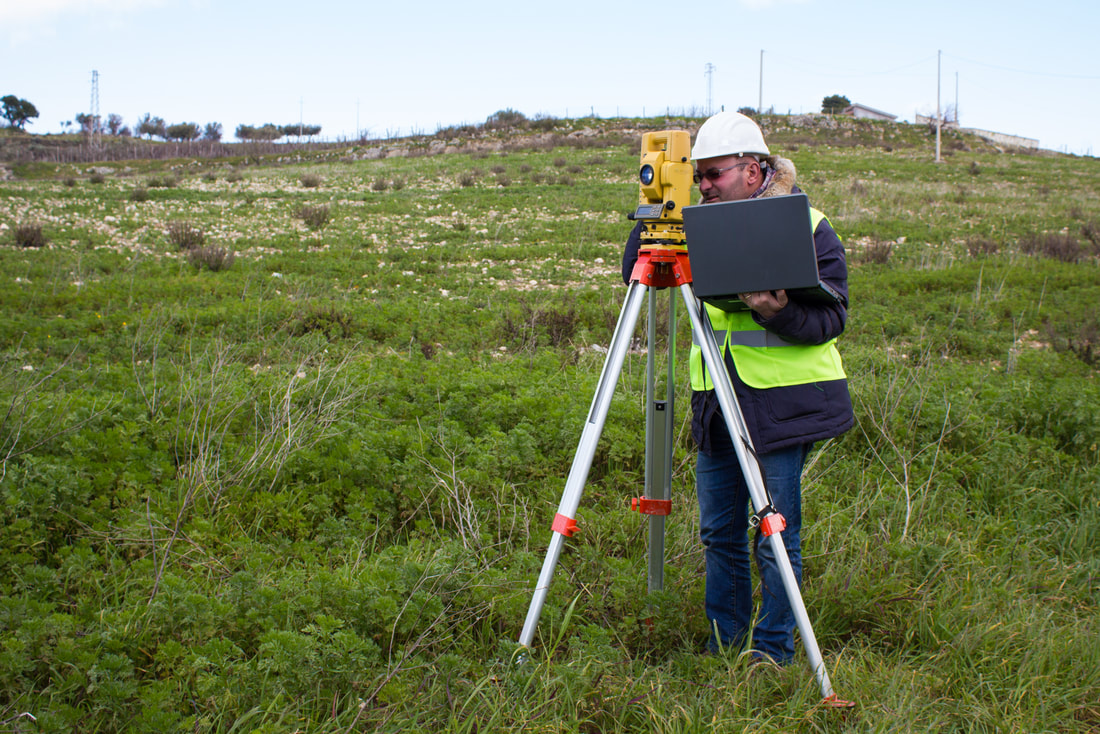 man surveys the field